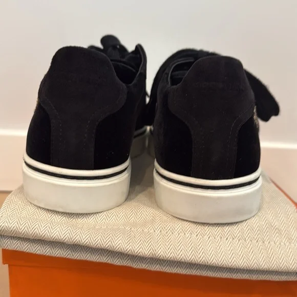 HERMÈS Black Velvet Sneakers w/ Wings 38.5 excellent condition, 
Worn 2x - Picture 10 of 10
